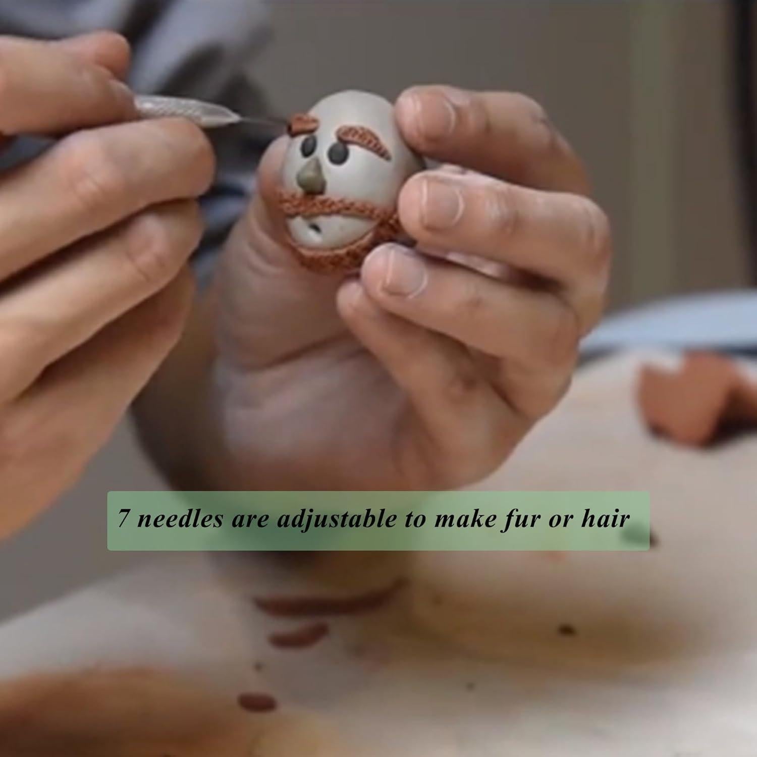 3 Herramientas de Aguja de Cerámica LXLVOUEG - Acero Inoxidable