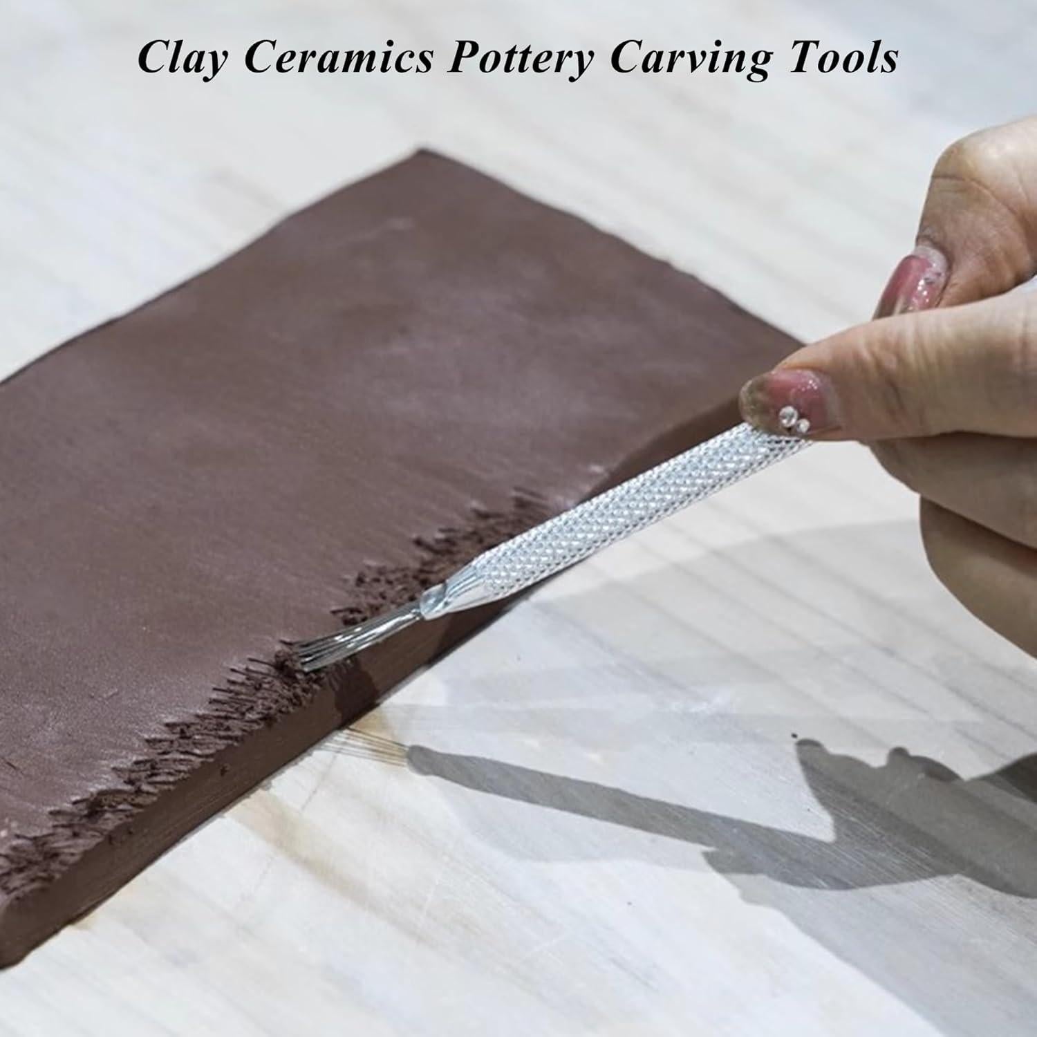 3 Herramientas de Aguja de Cerámica LXLVOUEG - Acero Inoxidable