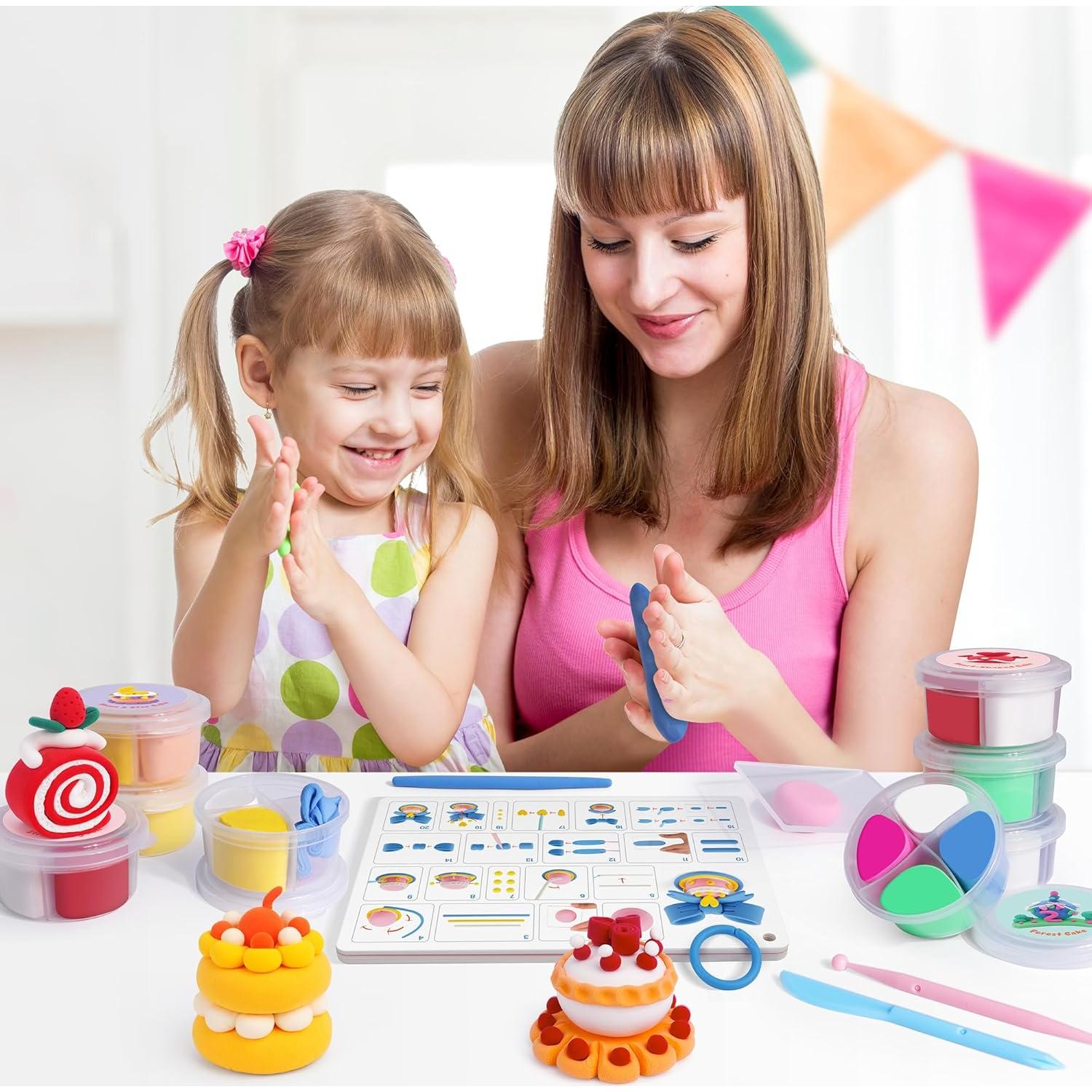 Kit de Arcilla Secada al Aire Helsort para Niños - 12 Cajas