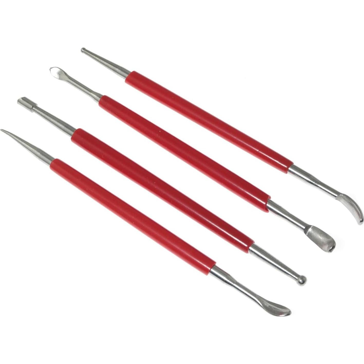 Set de 4 Herramientas de Tallado en Cuero RLECS - Indentación y Raspado