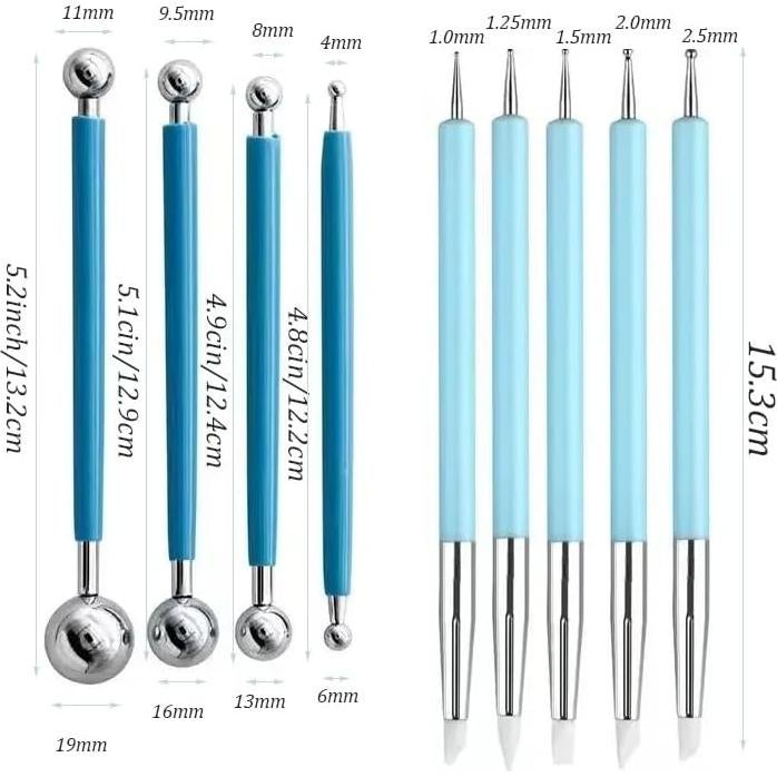 Juego de Herramientas de Escultura en Arcilla Clyaiylc 9 Piezas