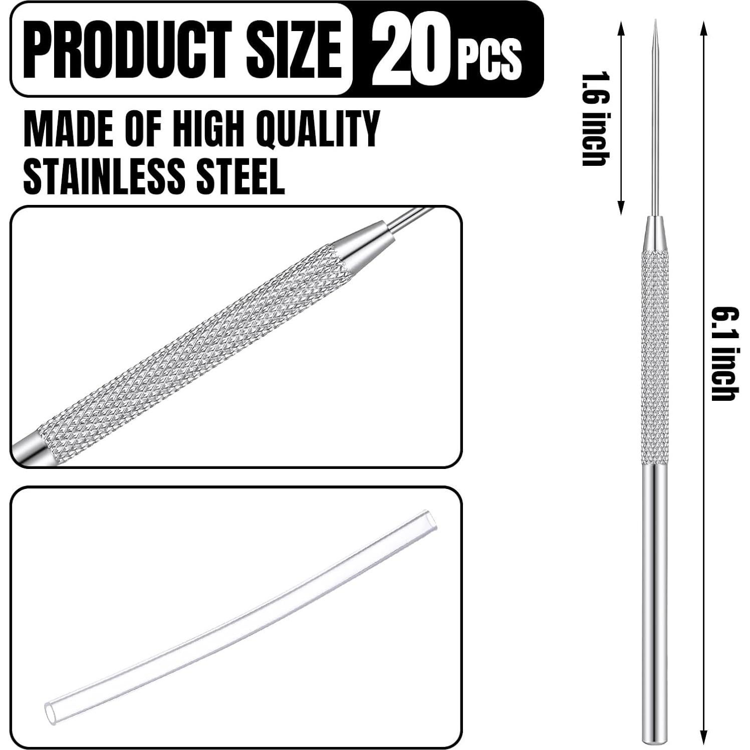 Herramientas de Escultura de Arcilla Lasnten - 50 Piezas Acero Inoxidable