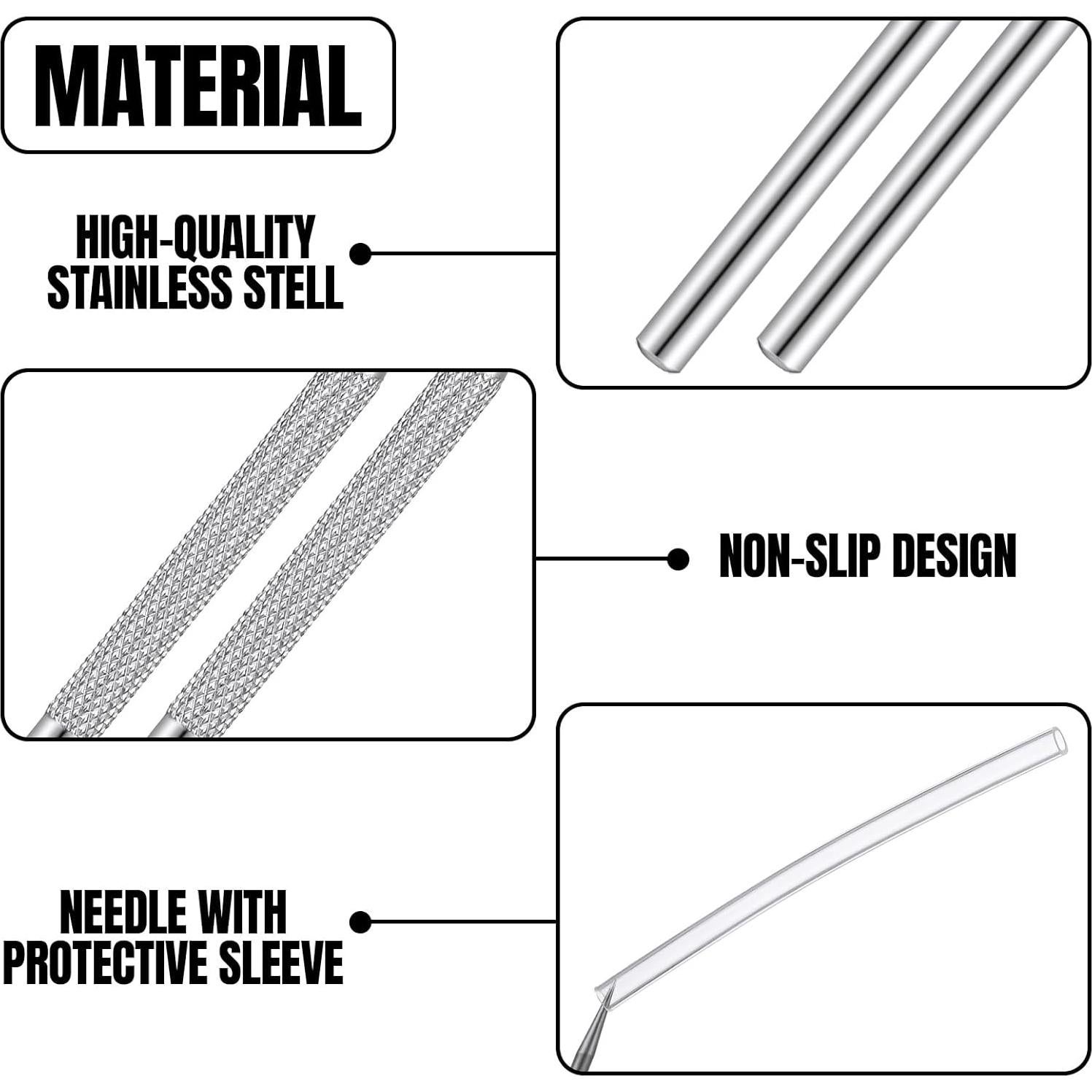 Herramientas de Escultura de Arcilla Lasnten - 50 Piezas Acero Inoxidable