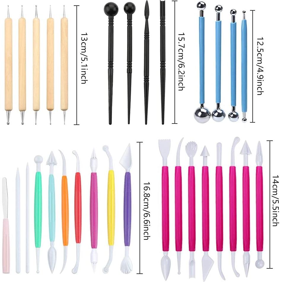 Kit de herramientas de decoración de fondant 31 piezas Gogocow