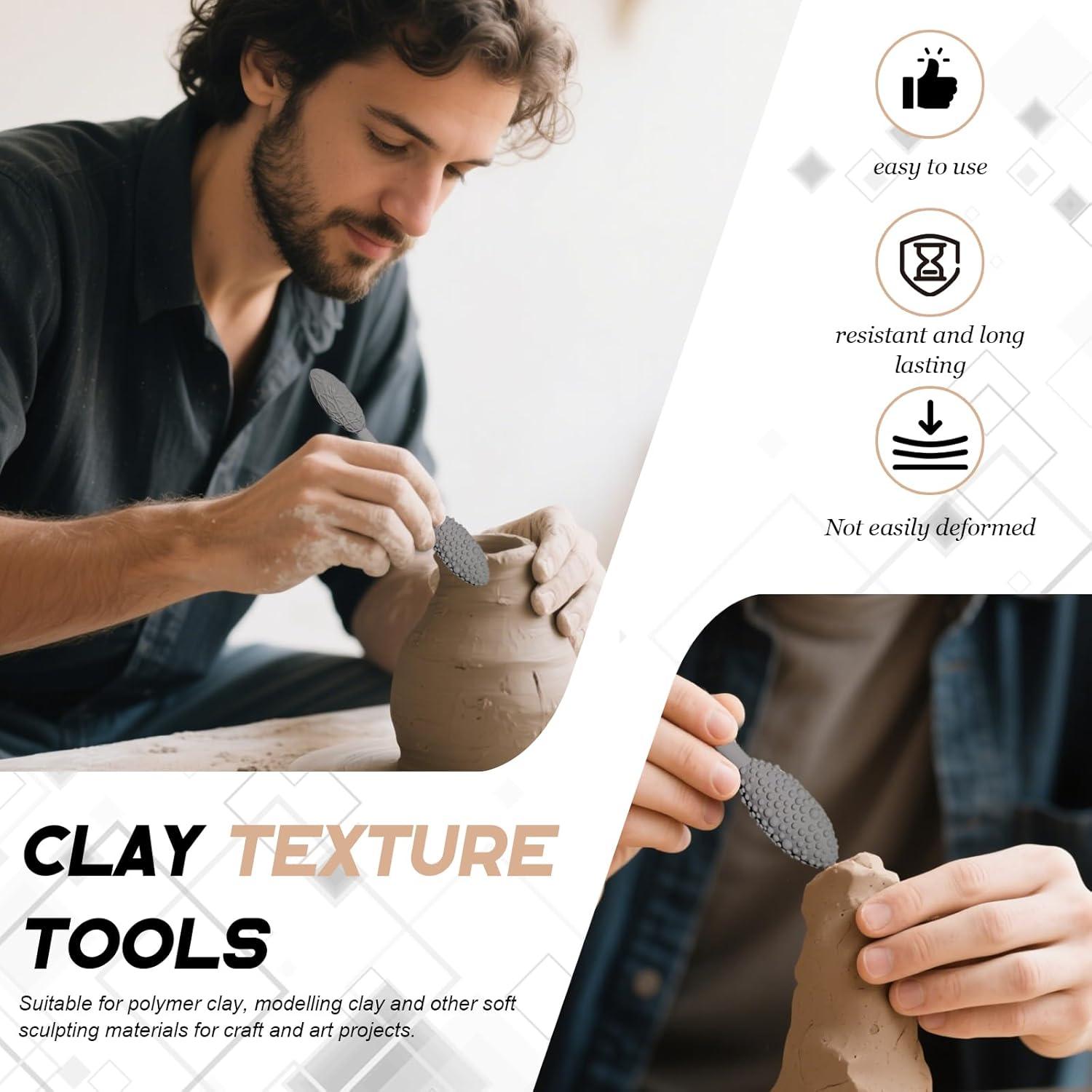 Juego de Herramientas de Textura 5 Piezas Xanadued para Arcilla