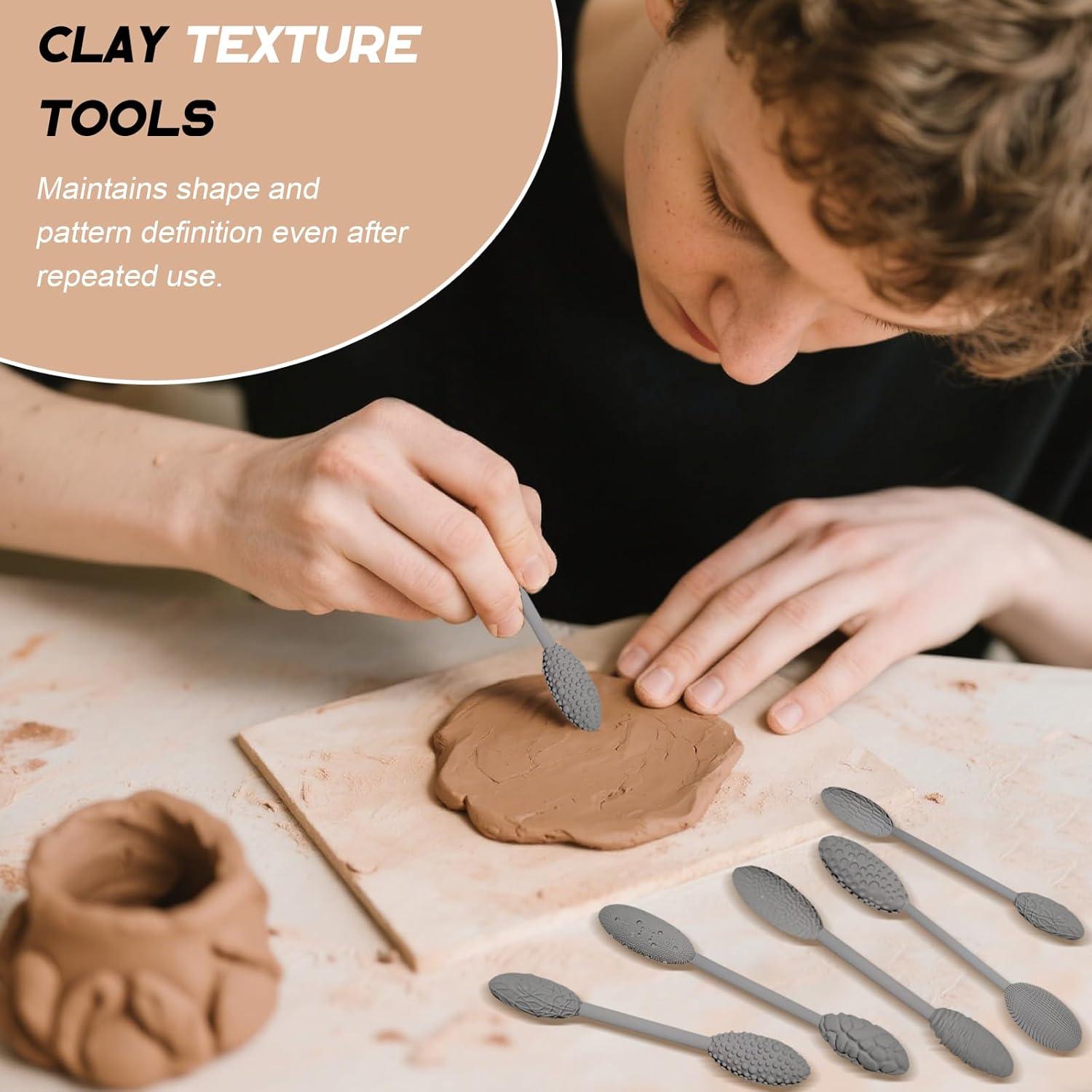 Juego de Herramientas de Textura 5 Piezas Xanadued para Arcilla