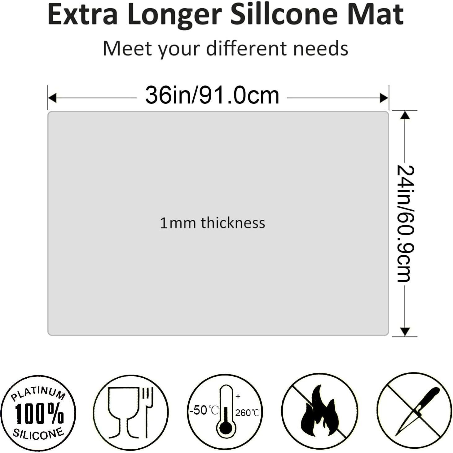 Alfombrilla de Silicona Antiadherente CHDRIKA 91x61 cm