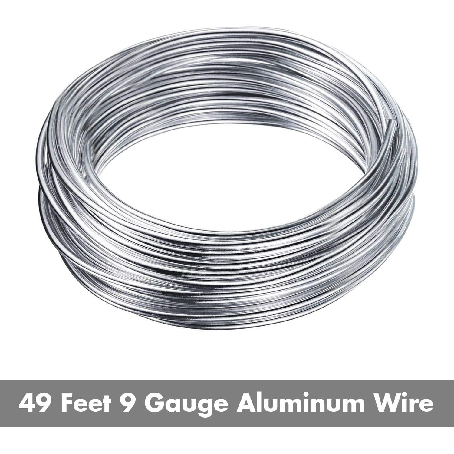 Alambre de Aluminio Anezus 9 Gauge 3mm Flexible 15.24m