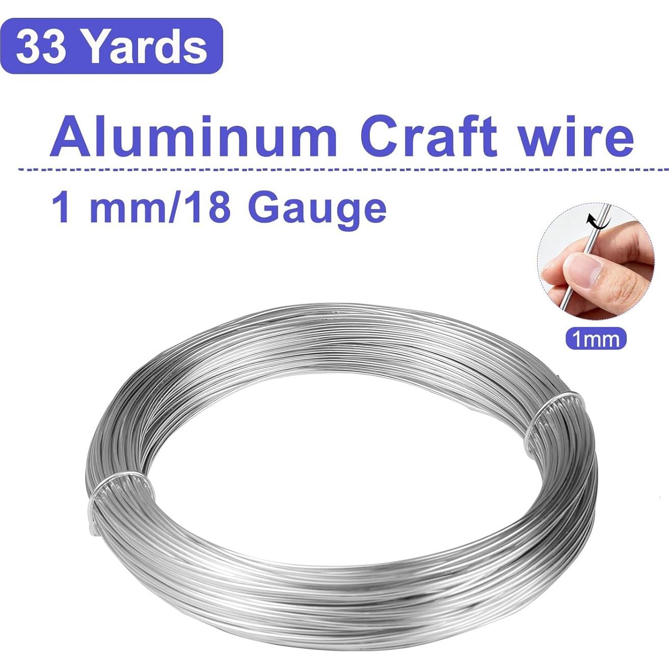 Alambre de Artesanía de Aluminio 1mm 30m XLAR para Joyas y Decoración