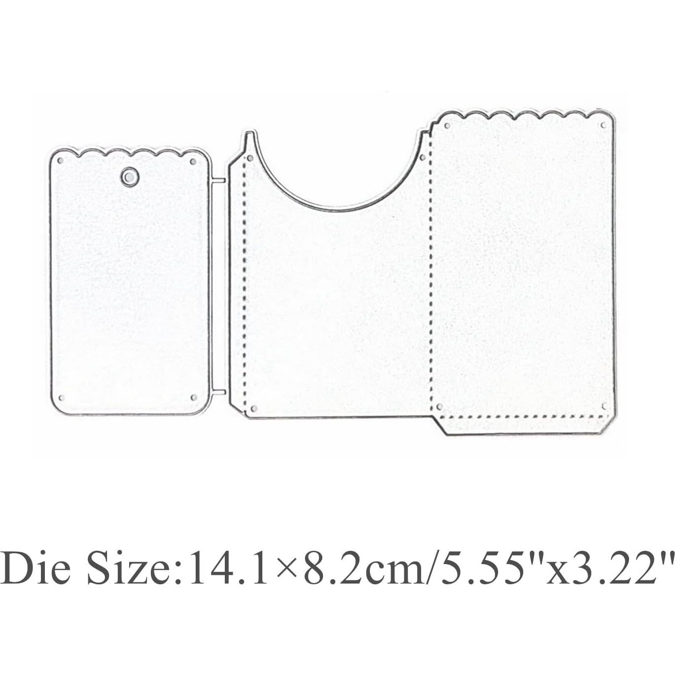 Troqueles de Corte de Metal Hinanana para Scrapbooking 14.1x8.2cm