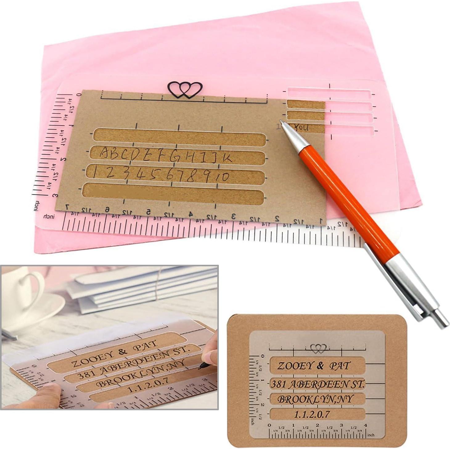 Plantilla de Guía de Dirección de Sobre 4-en-1 LUORNG