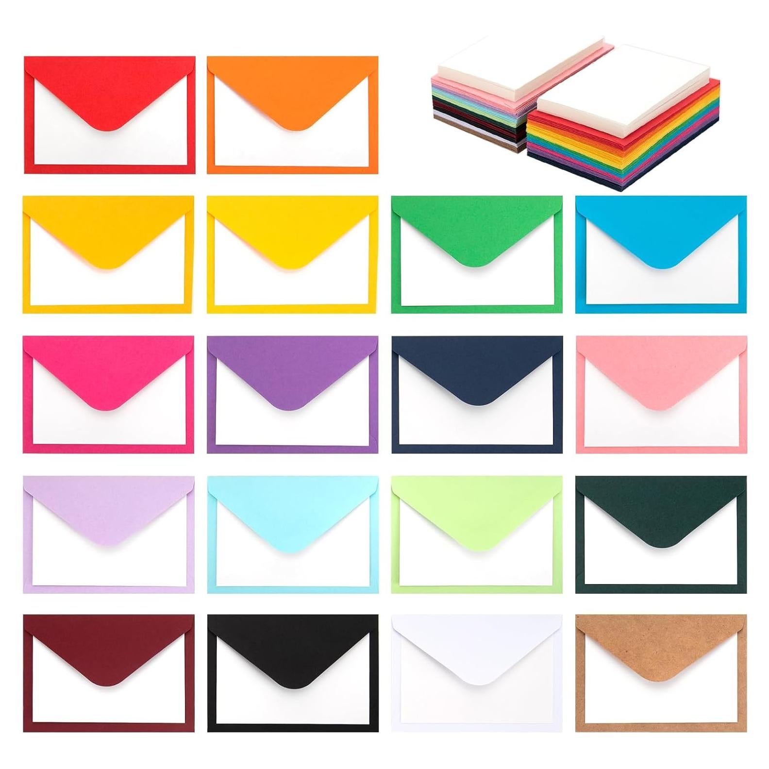 90 Paquetes de Sobres Vintage Nitelemn 10.16 x 6.86 cm Multicolor