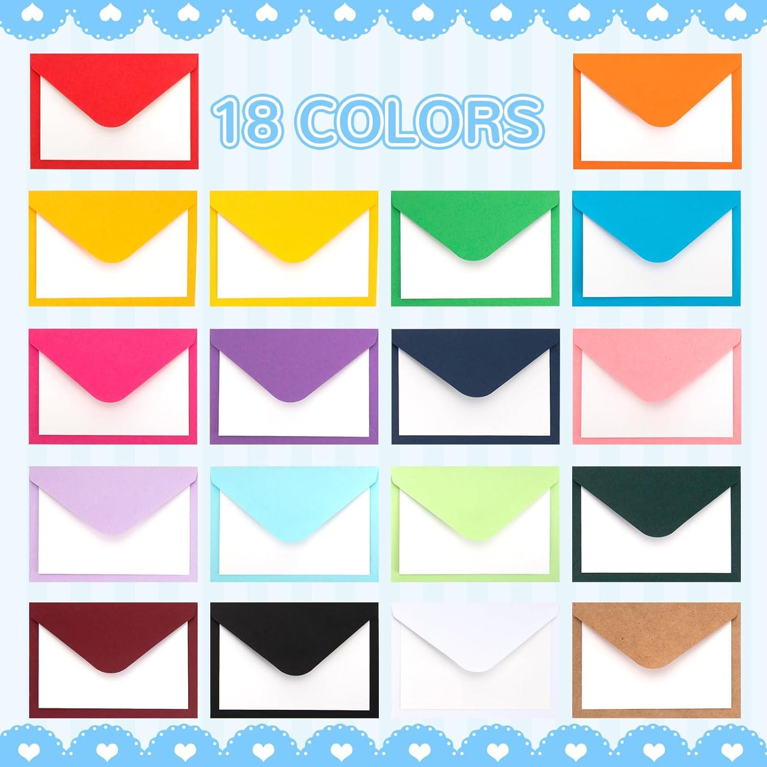 90 Paquetes de Sobres Vintage Nitelemn 10.16 x 6.86 cm Multicolor