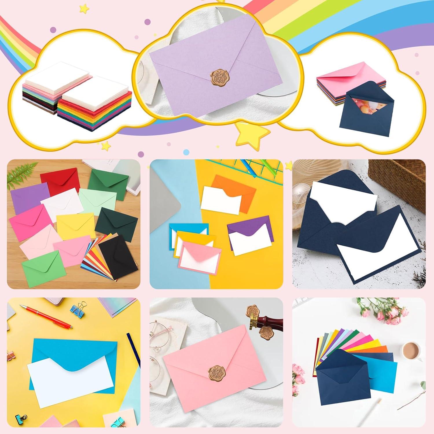 90 Paquetes de Sobres Vintage Nitelemn 10.16 x 6.86 cm Multicolor