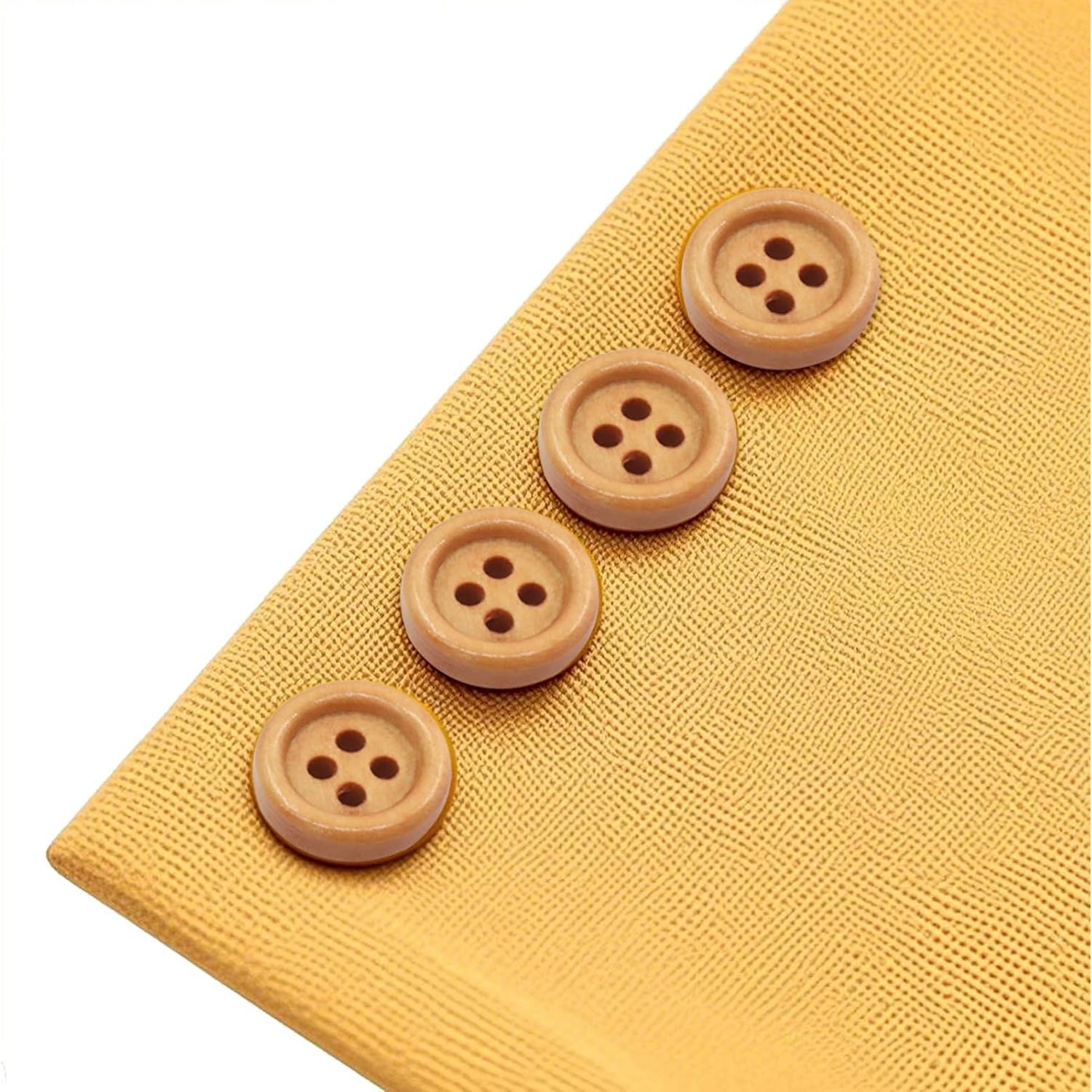 Botones de Madera Cionyce 25mm Marrón 200 Piezas Manualidades