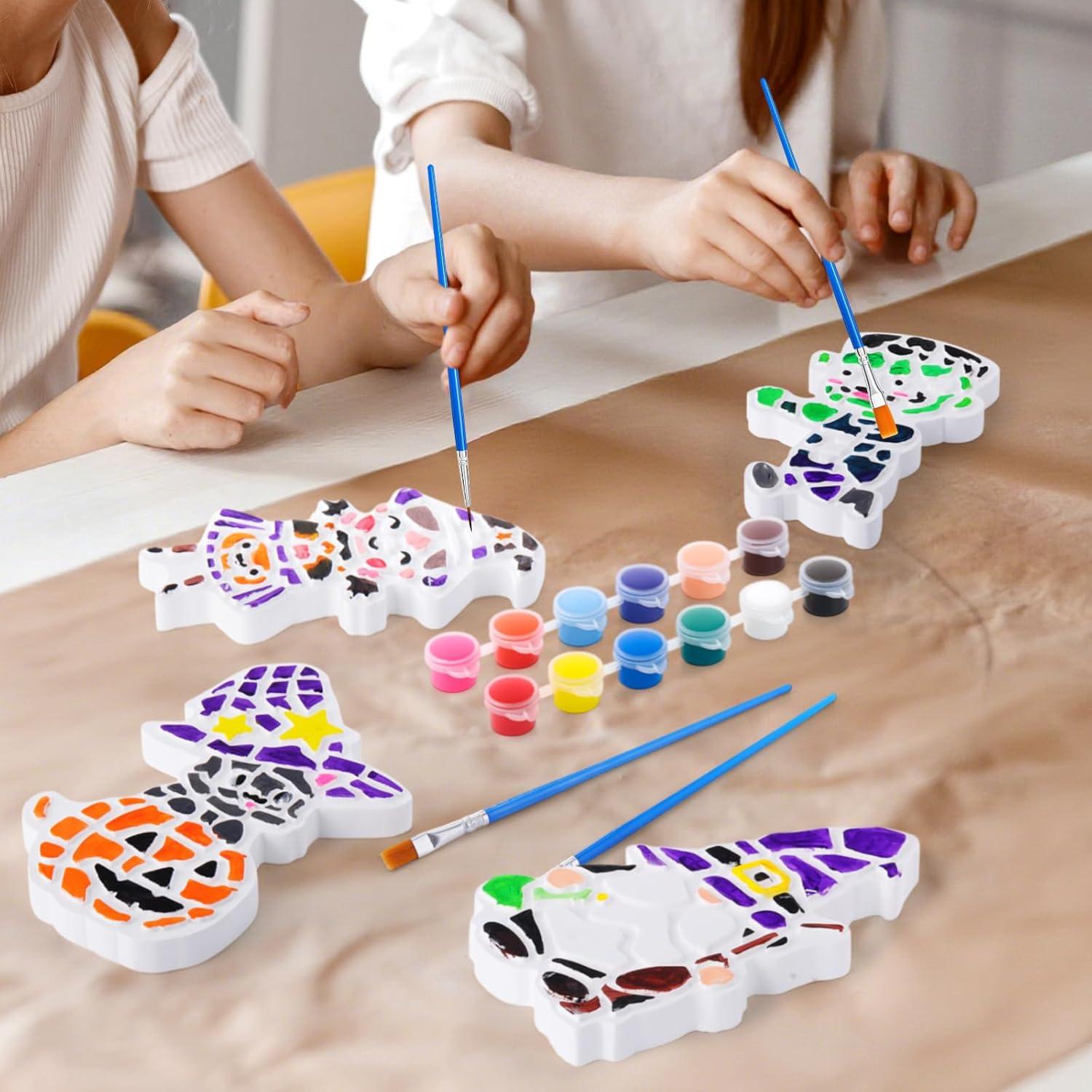 Kit de Pintura de Halloween Gersoniel - 6 Piedras de Jardín DIY