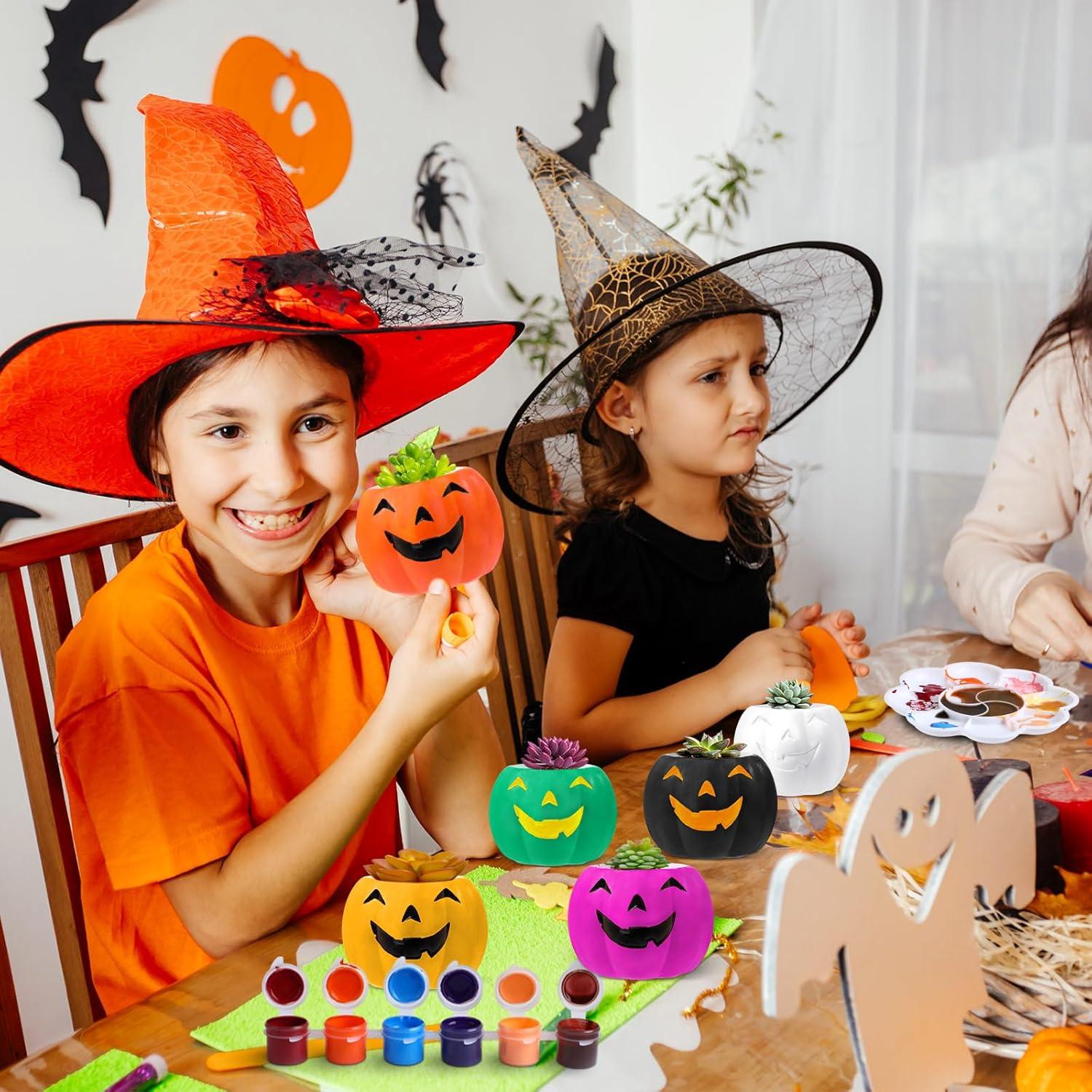 Kit de Manualidades Pasimy 6 Macetas Cerámicas Halloween
