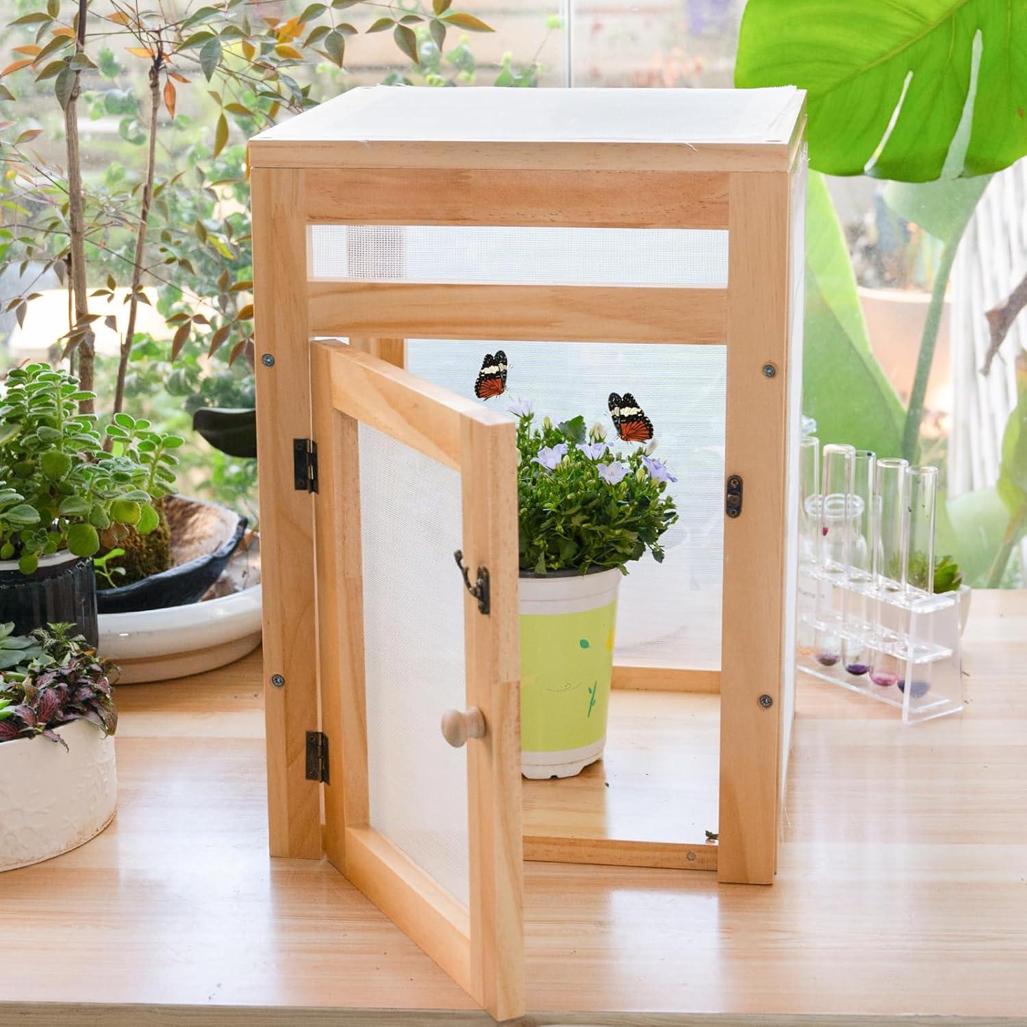 Kit de jaula para mariposas Yohsnor - Casa para orugas 39.88 cm