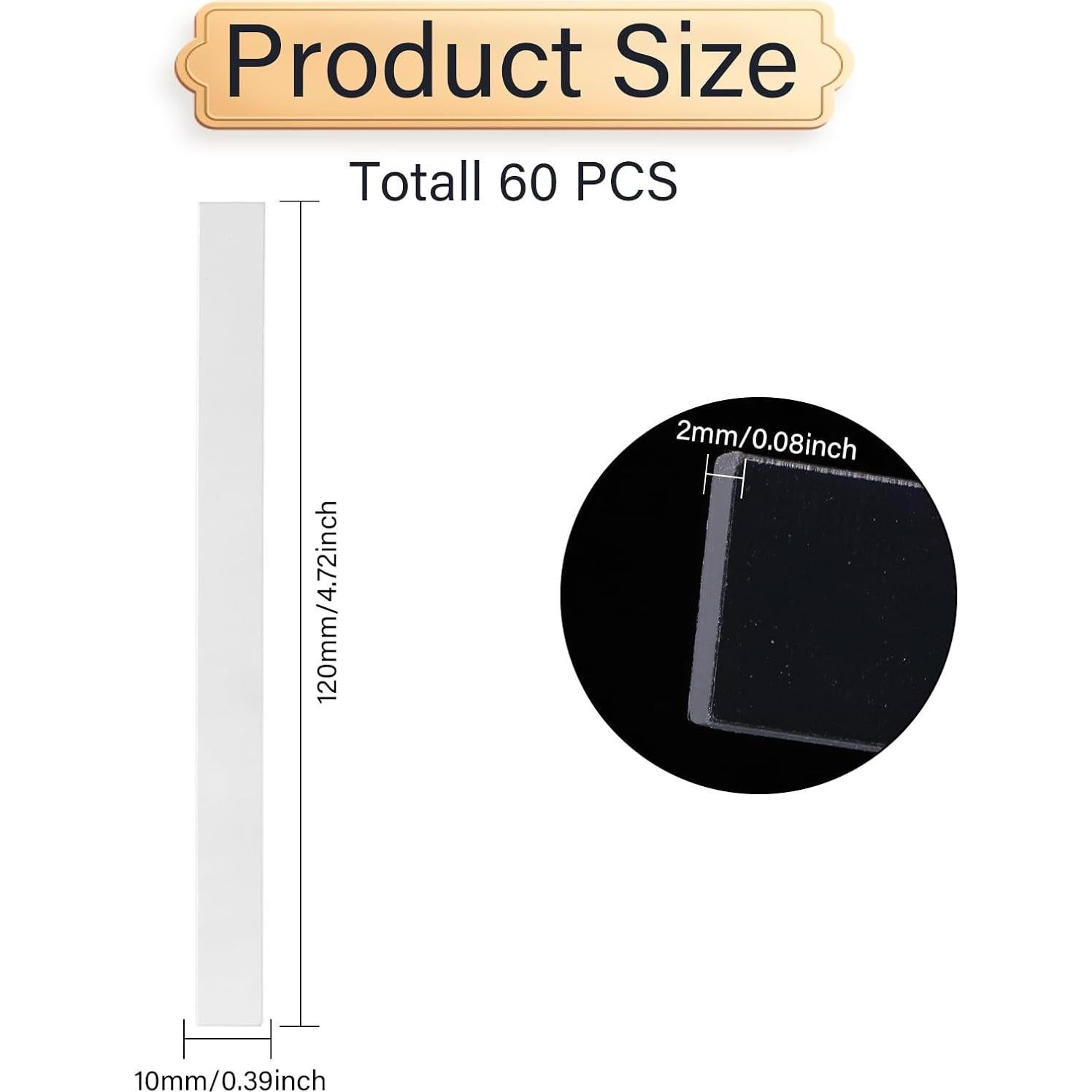 Etiquetas de Identificación de Plantas CHGCRAFT 60 Pcs Acrílico