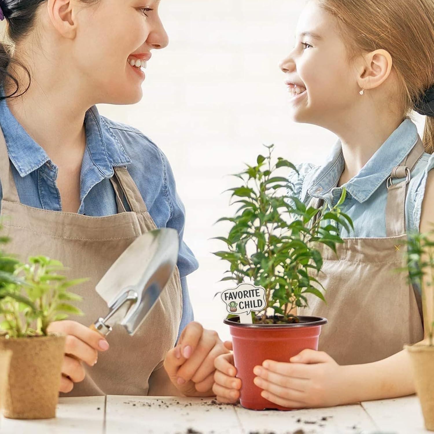 15 Marcadores de Plantas de Madera HJZHII 11x6.7cm Divertidos