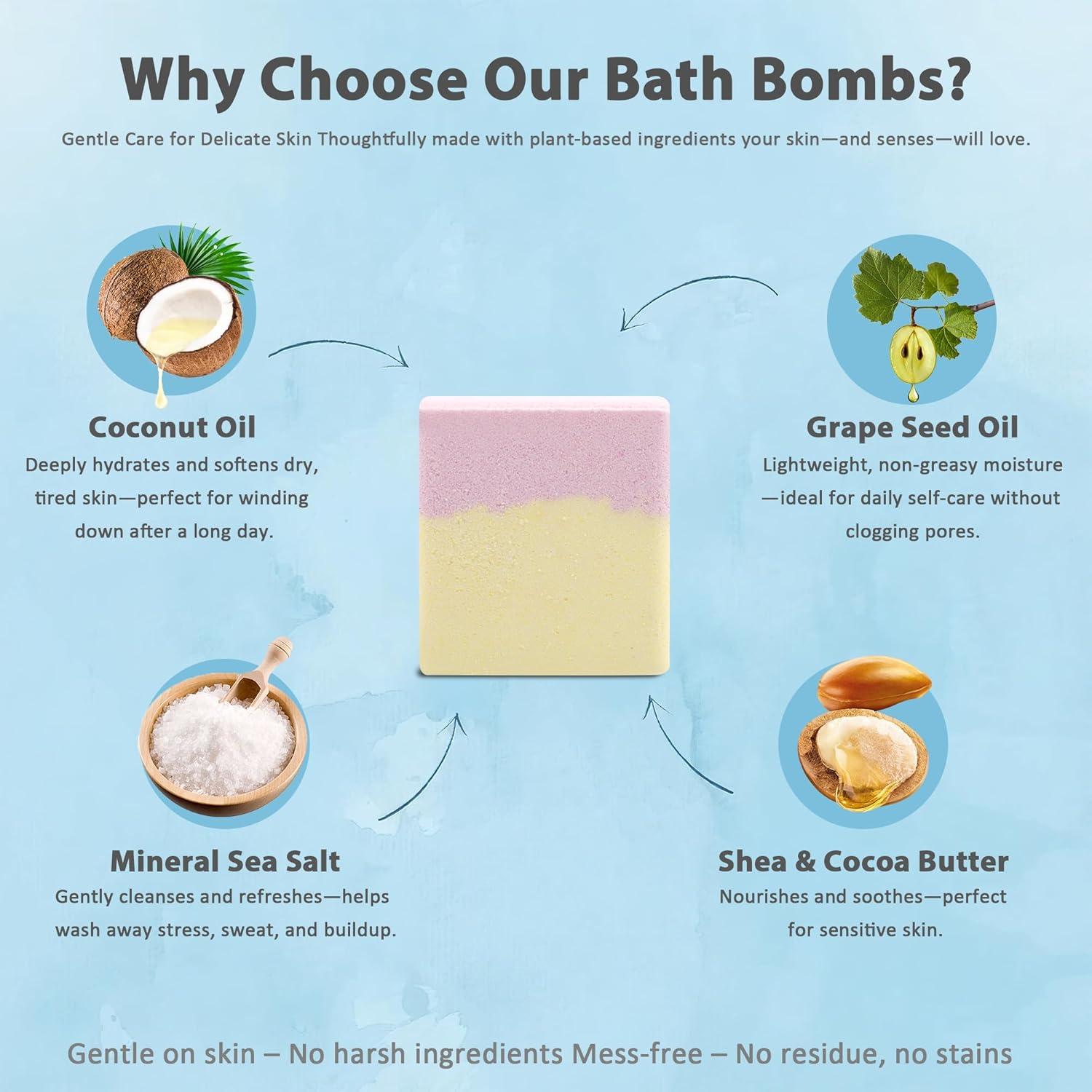 Juego de 9 Bombas de Baño Efervescentes Agudan - Aromaterapia