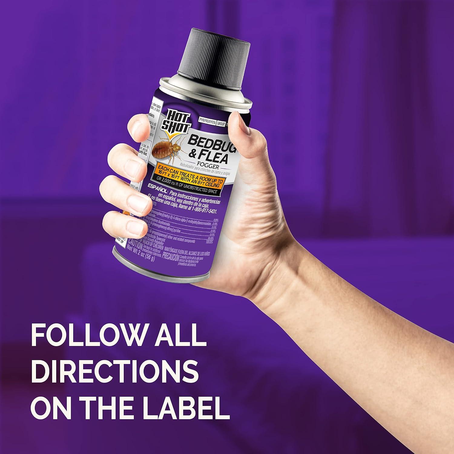 Niebla para Cama y Pulgas Hot Shot 357g - Controla Insectos