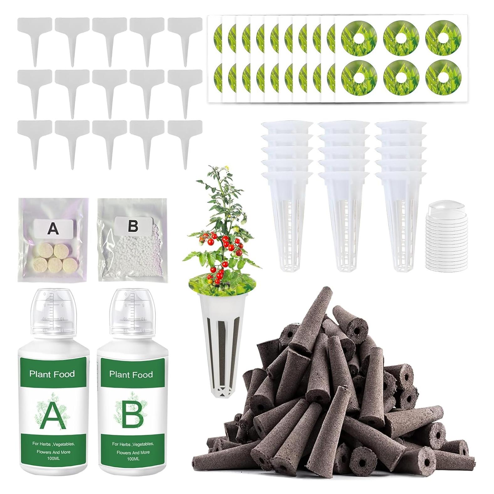 Kit Hidropónico 167 Piezas EVERECOO - Esponjas, Cestas y Nutrientes