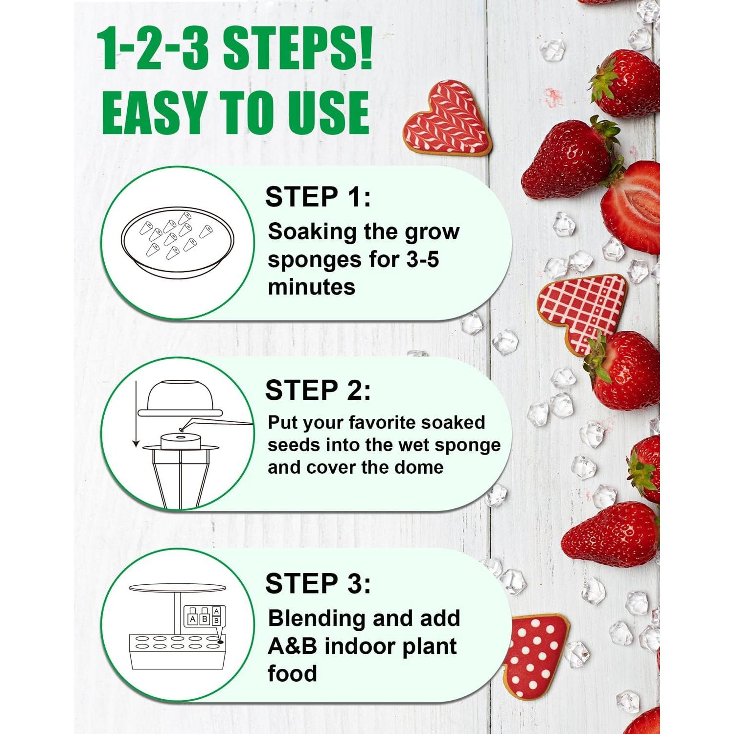 Kit Hidropónico 167 Piezas EVERECOO - Esponjas, Cestas y Nutrientes