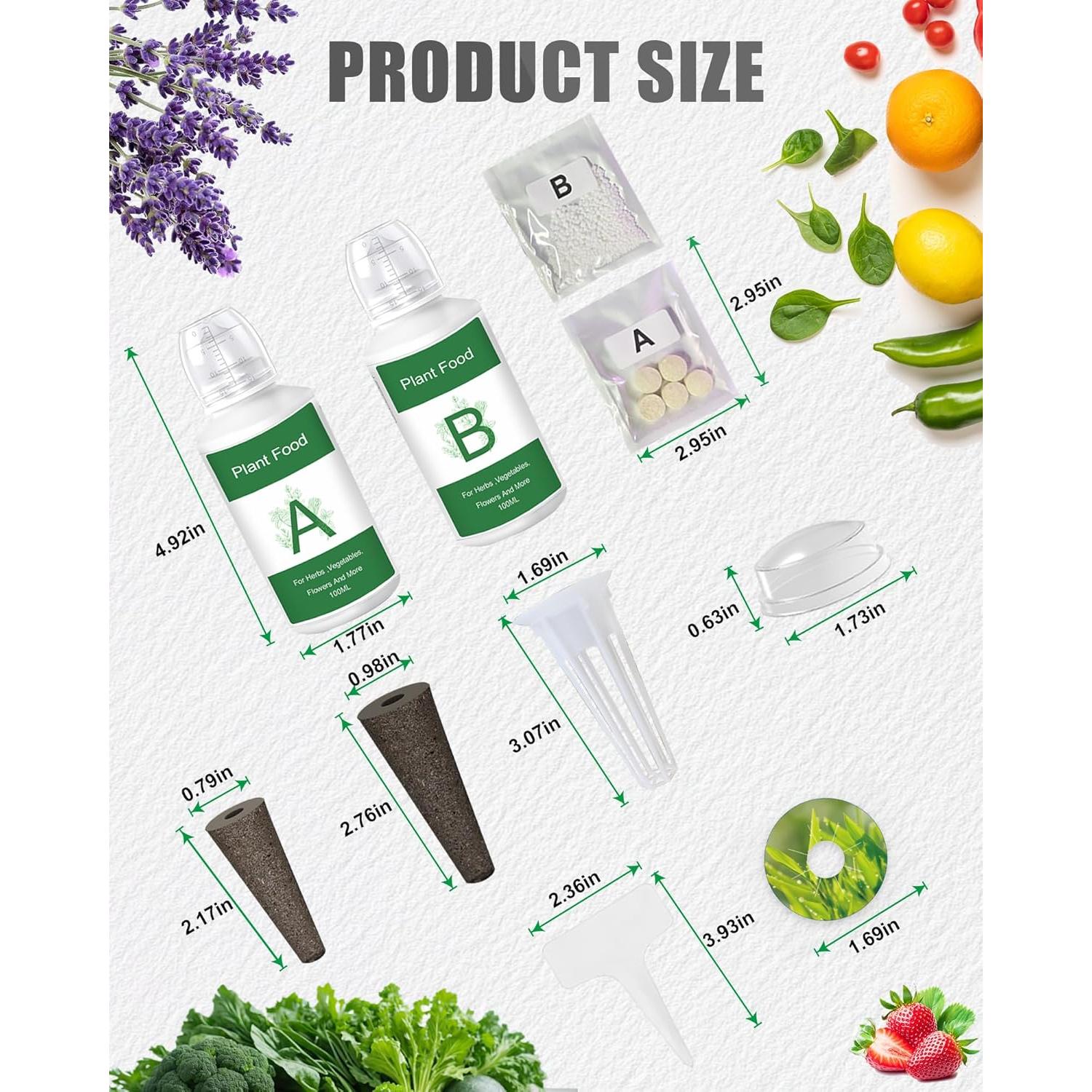Kit Hidropónico 167 Piezas EVERECOO - Esponjas, Cestas y Nutrientes