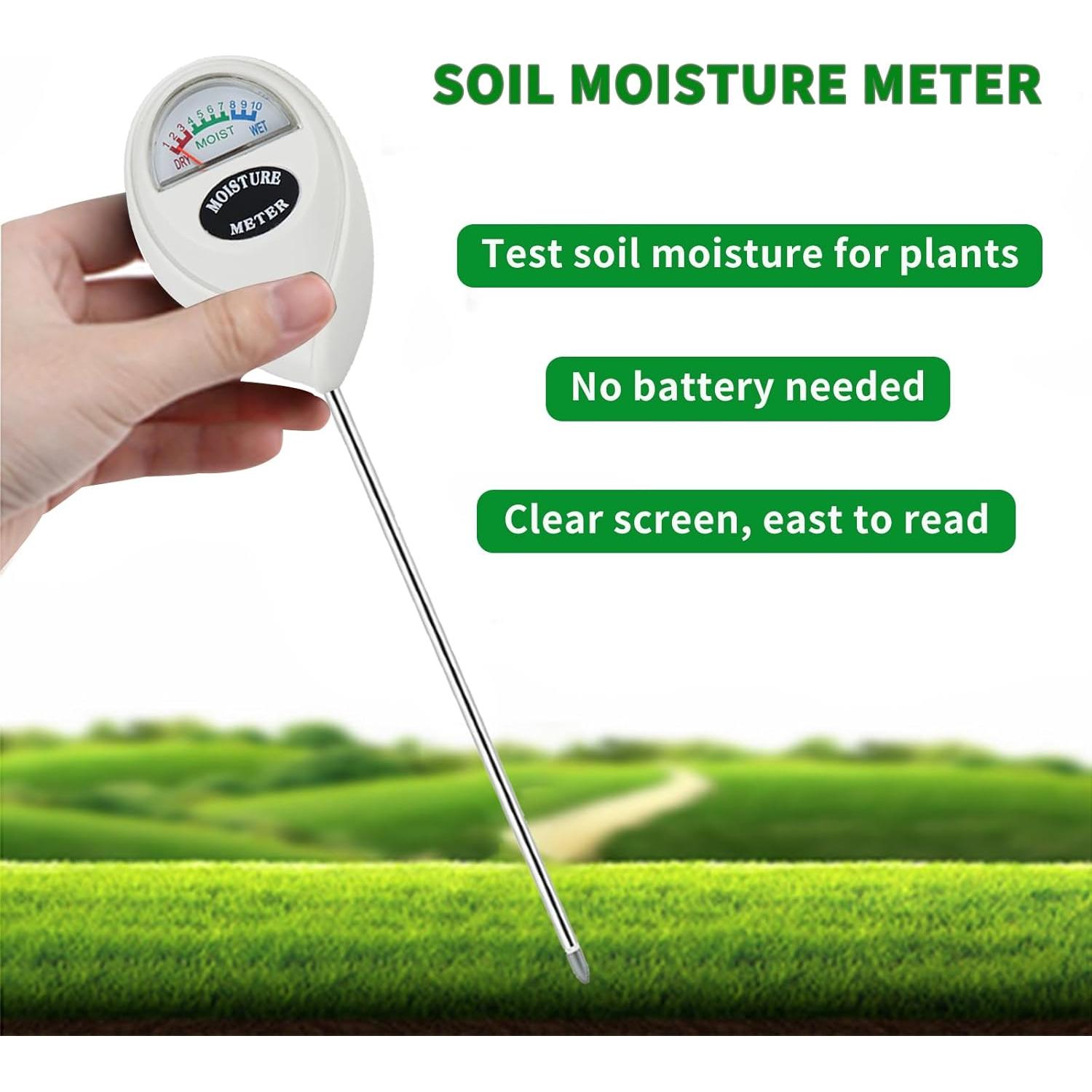 Medidor de Humedad del Suelo Hathdia, Sensor Sin Batería 17 cm