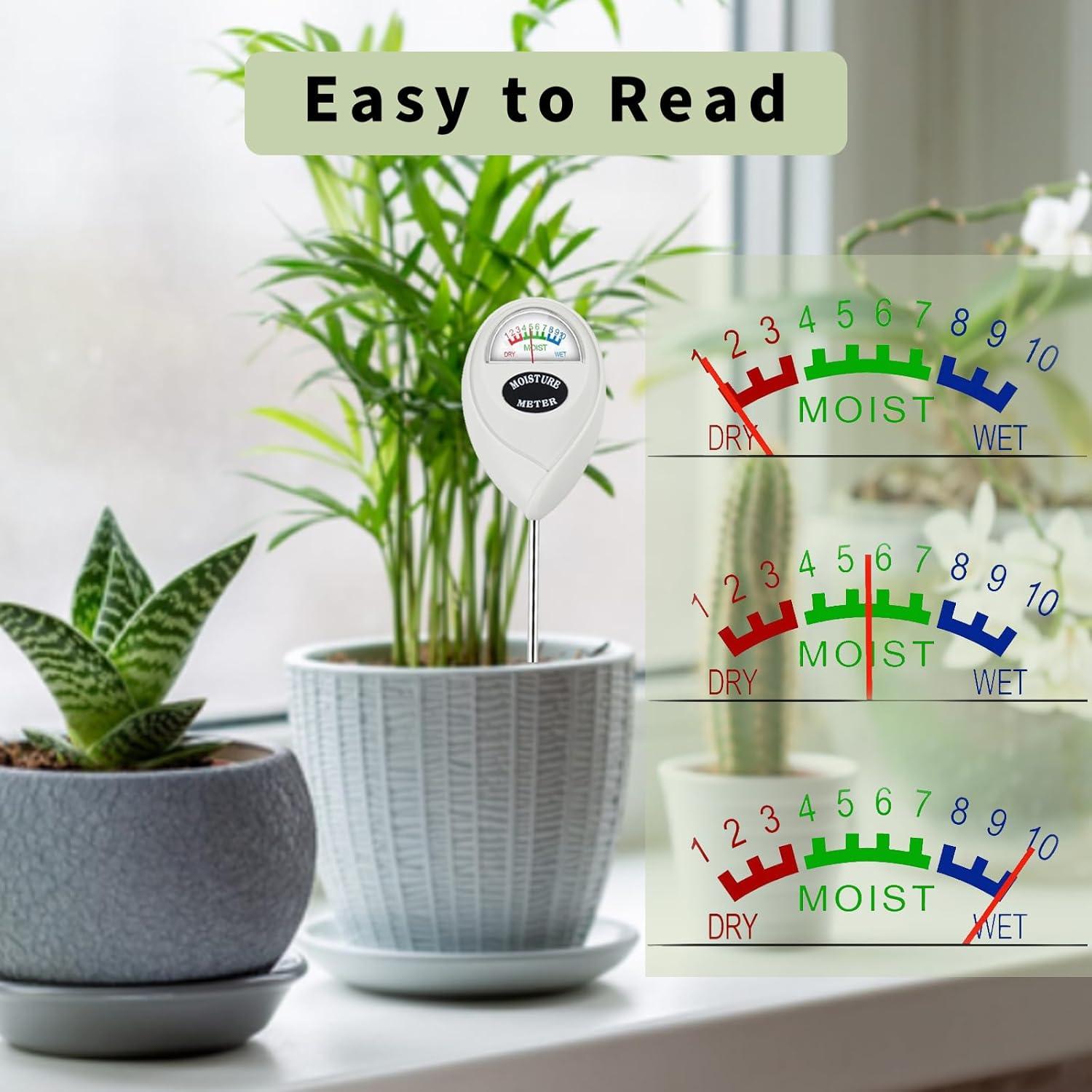 Medidor de Humedad del Suelo Hathdia, Sensor Sin Batería 17 cm