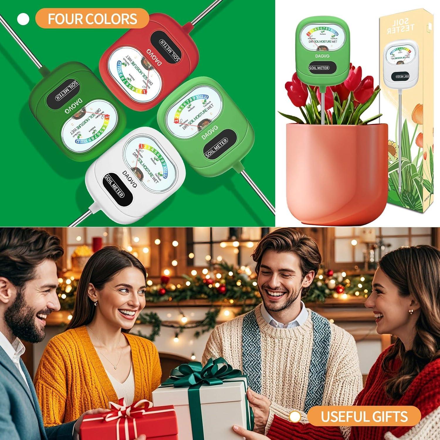 Medidor de Humedad del Suelo DAQVQ con Luz LED - 10 cm