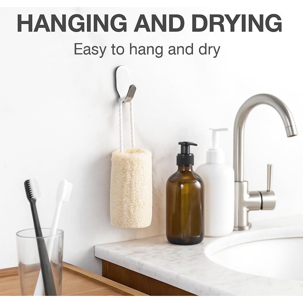 Esponjas Exfoliantes de Loofah Naturales 4-Pack - Veganas