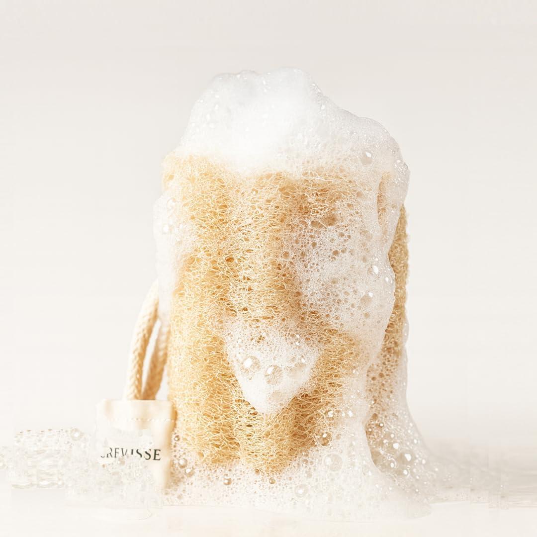 Esponja de Lufa Egipcia Natural Crevisse - Exfoliante 3 Unidades