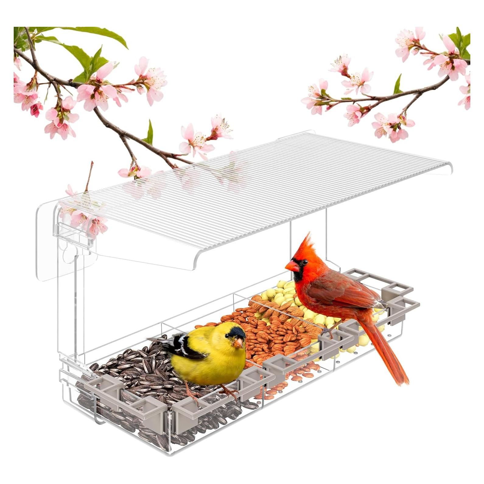 Comedero de Aves de Ventana LMHOME Transparente 0.78kg