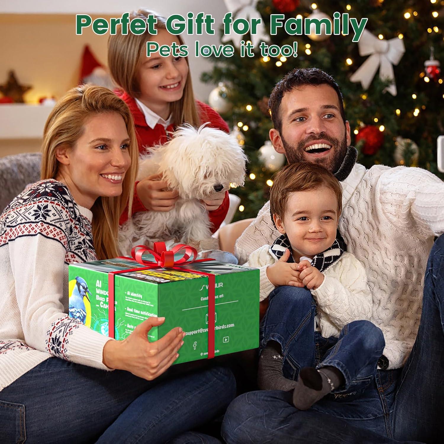 Comedero para Aves de Ventana Svanur con Cámara AI 2K HD