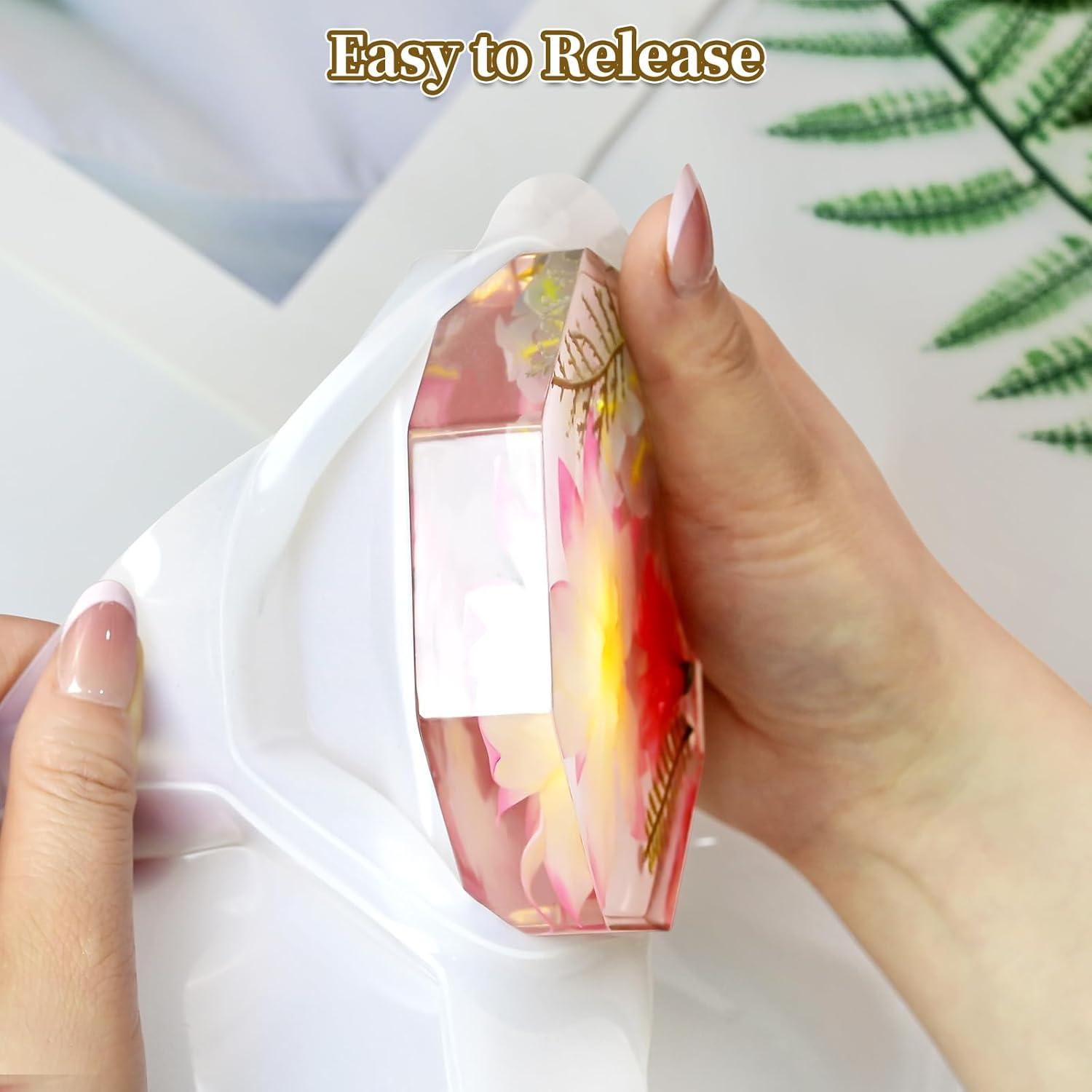 Moldes de Silicona para Resina Epóxica ZQYSING 6 Cavidades