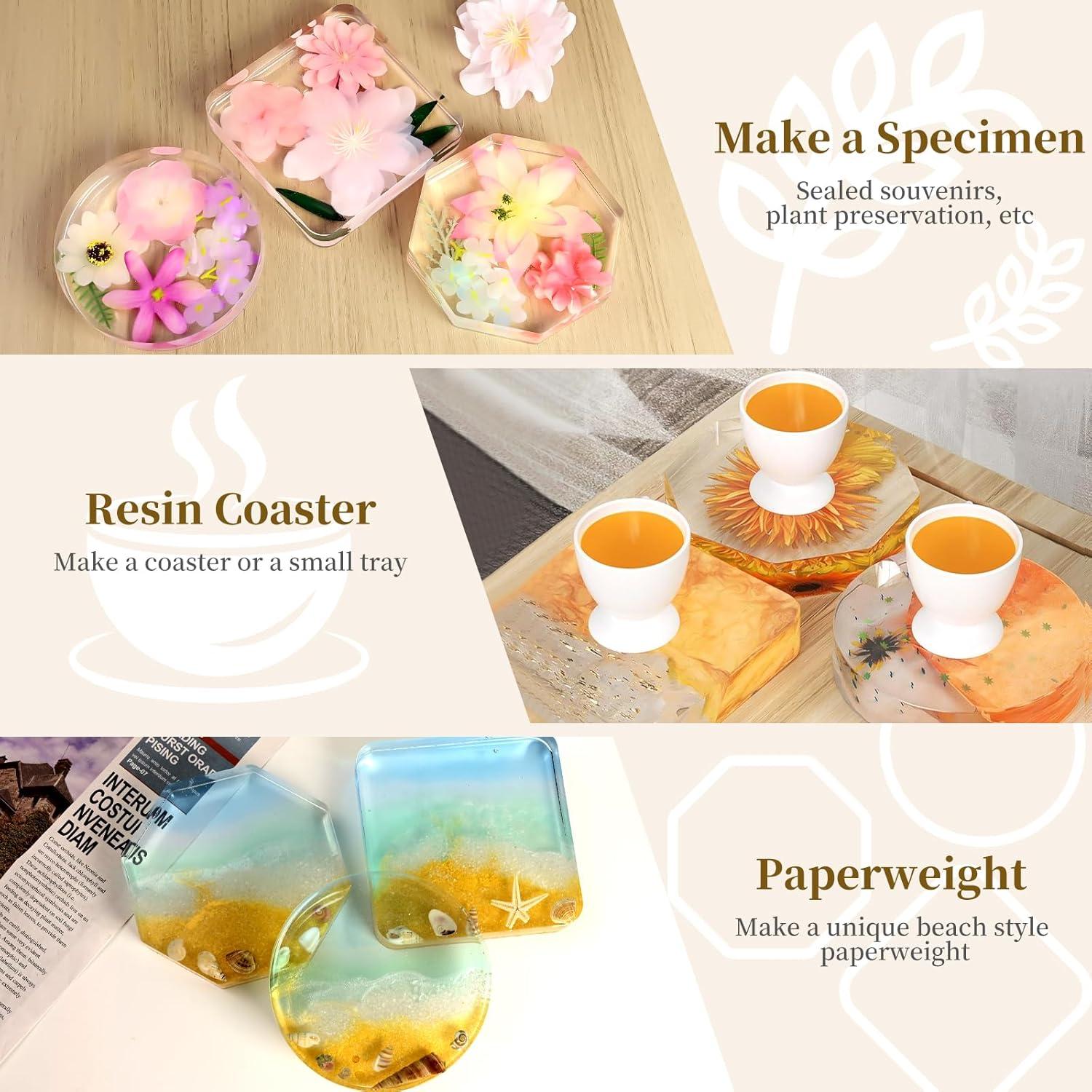 Moldes de Silicona para Resina Epóxica ZQYSING 6 Cavidades