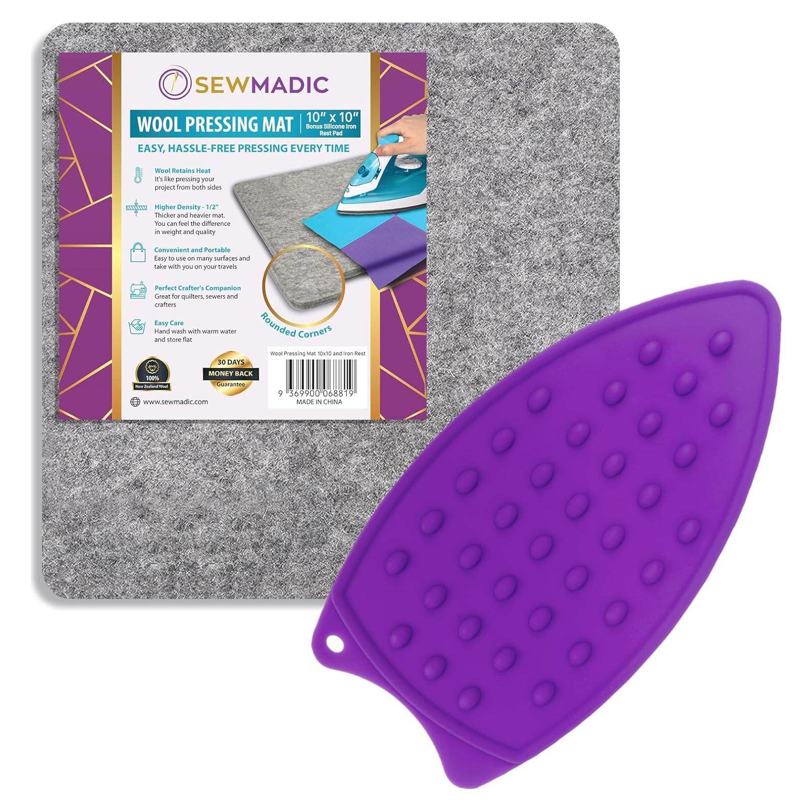 Alfombrilla de Prensado de Lana Sewmadic 25.4cm Doble Cara