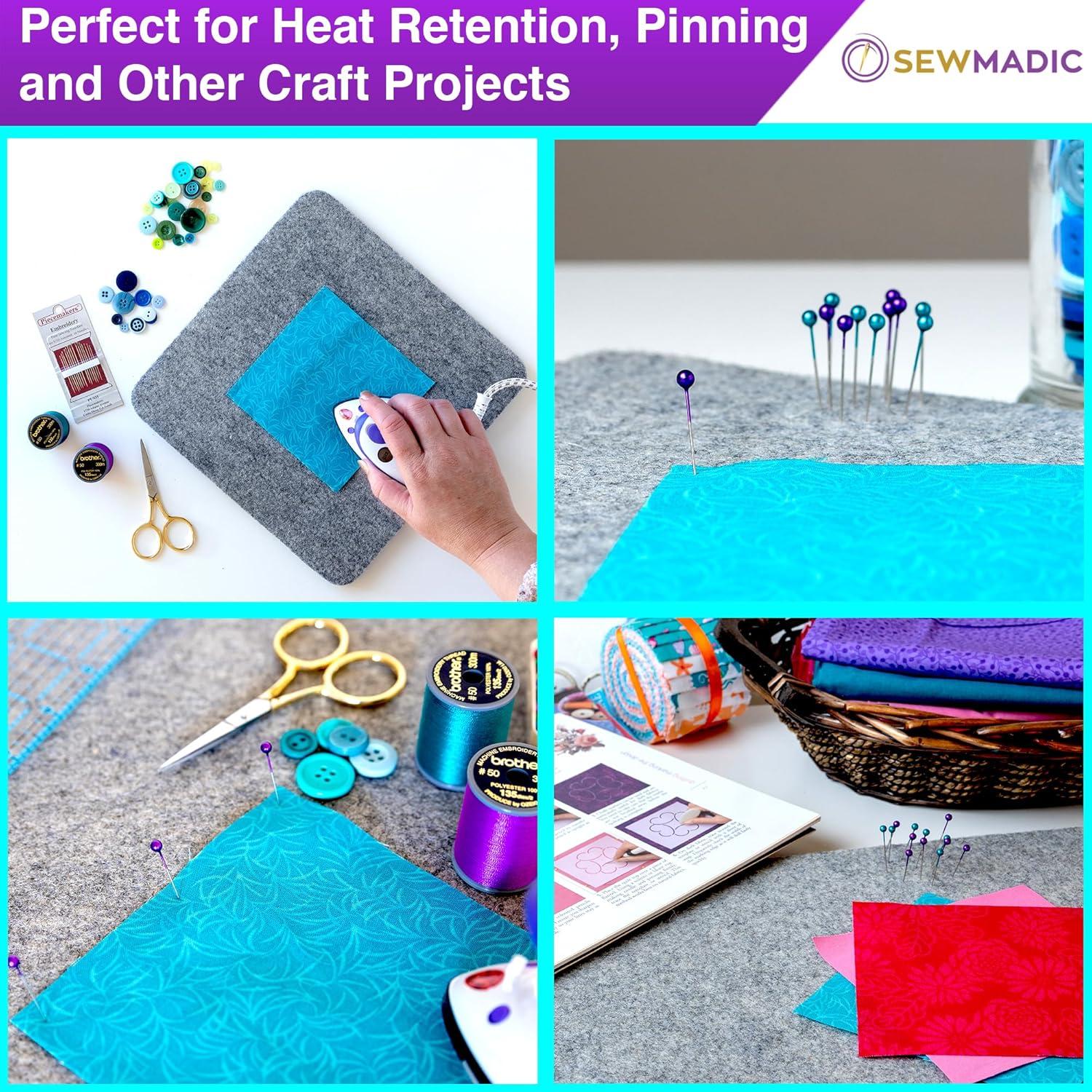 Alfombrilla de Prensado de Lana Sewmadic 25.4cm Doble Cara