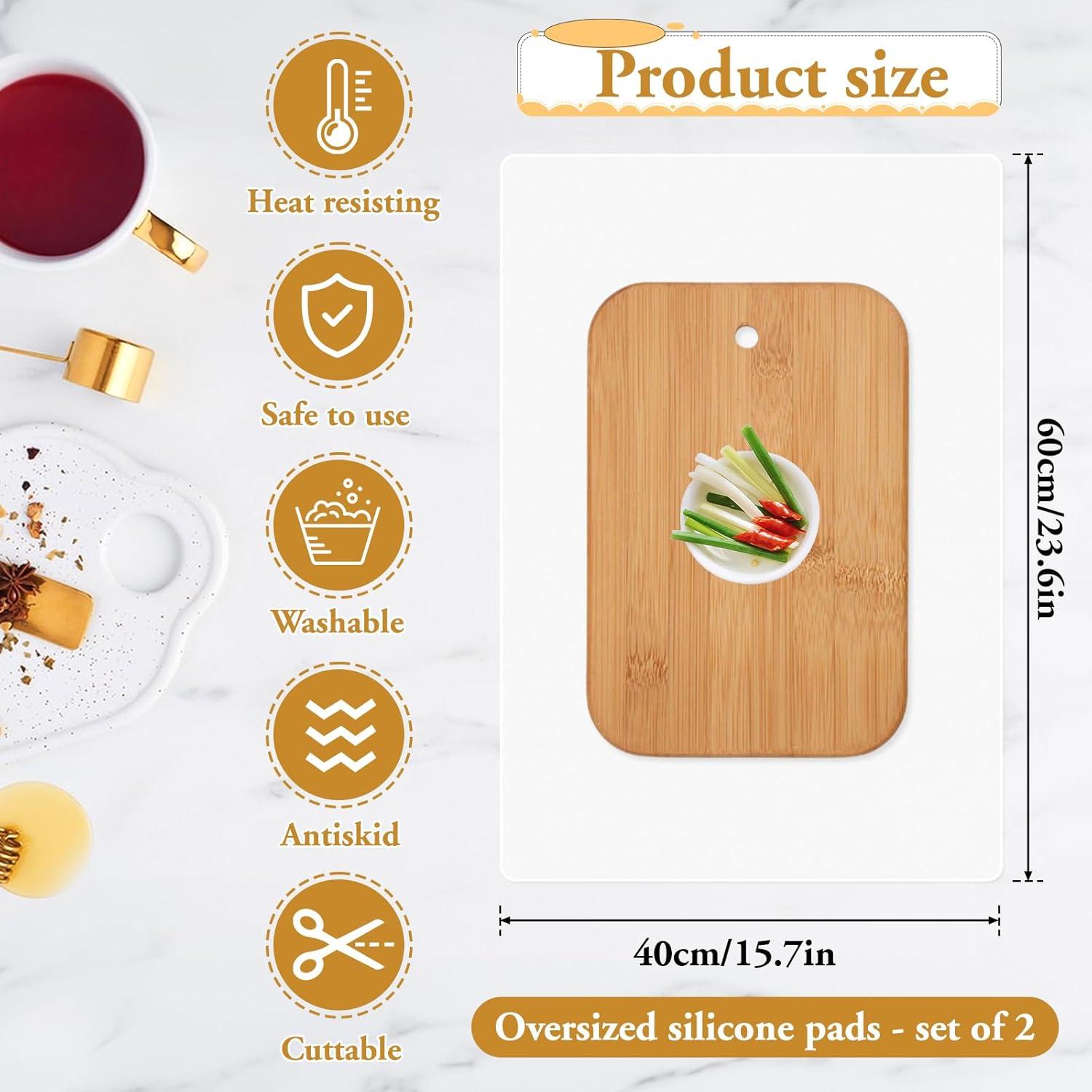 Juego de 2 Alfombrillas de Silicona Xelsluthe 60x40 cm