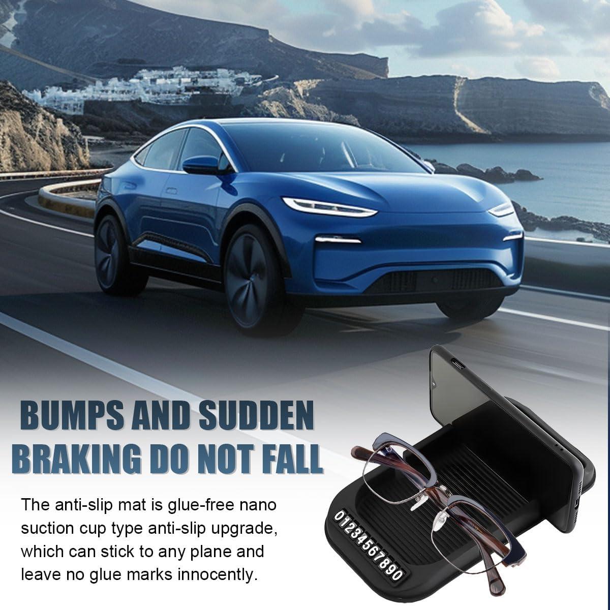 Almohadilla Antideslizante para Tablero de Coche ZIMISI Negro