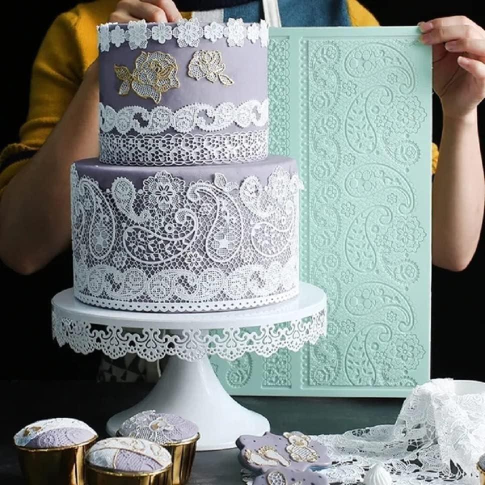 Matriz de Encaje de Silicona Anyana 37x24.5cm Rosa