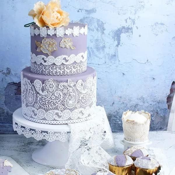 Matriz de Encaje de Silicona Anyana 37x24.5cm Rosa