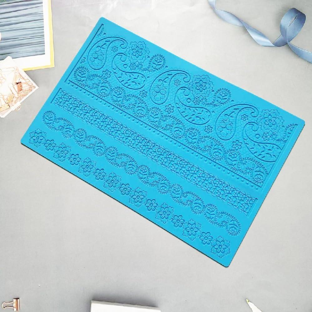 Matriz de Encaje de Silicona Anyana 37x24.5cm Rosa