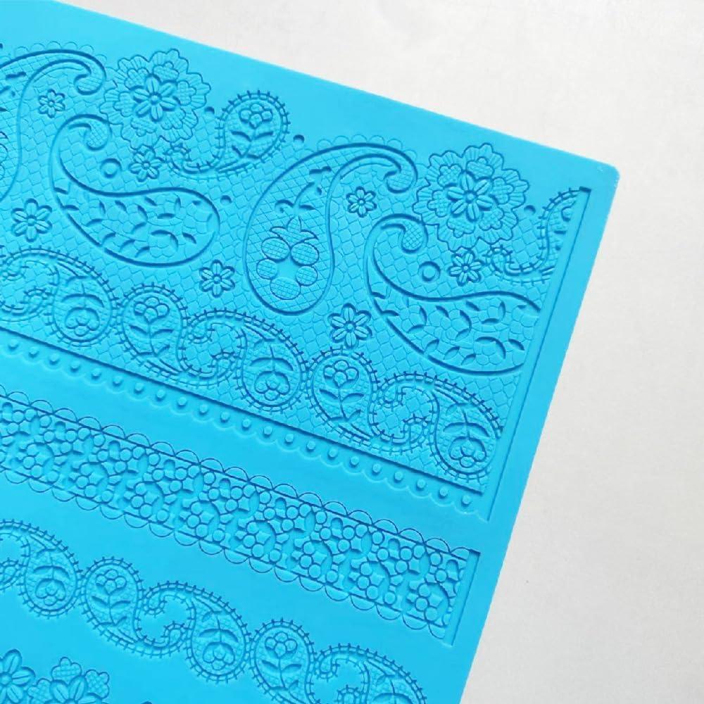 Matriz de Encaje de Silicona Anyana 37x24.5cm Rosa