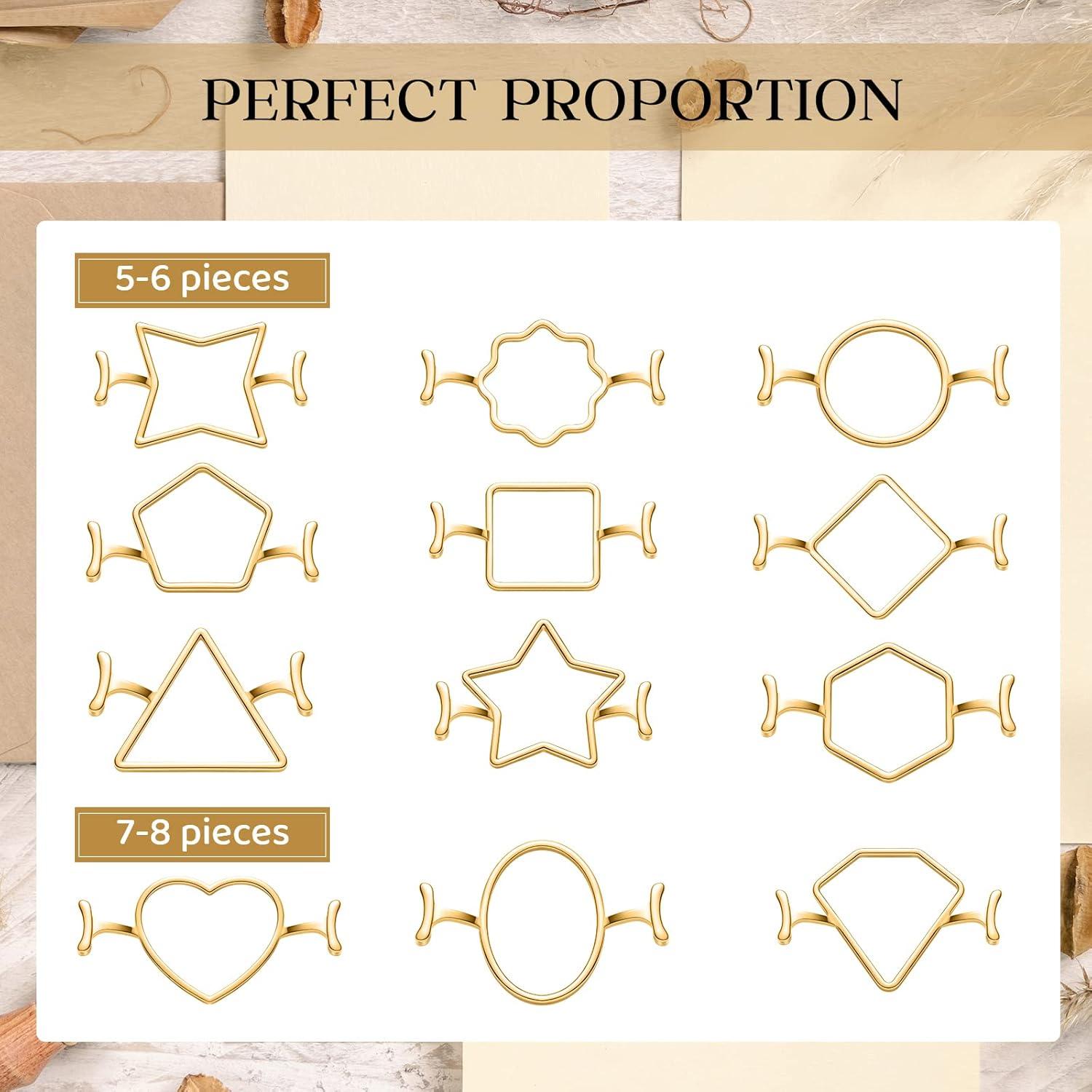 Kit de Sello de Cera Tessco 12 Piezas con Alfombrilla de Silicona