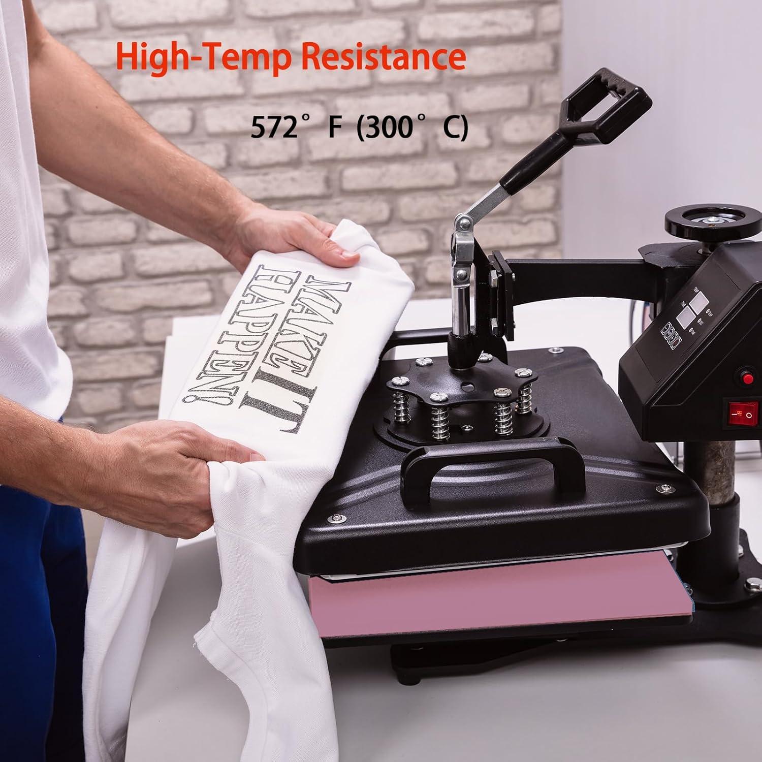 Alfombrilla de Prensa de Calor Silicona 38x30 cm Rosa