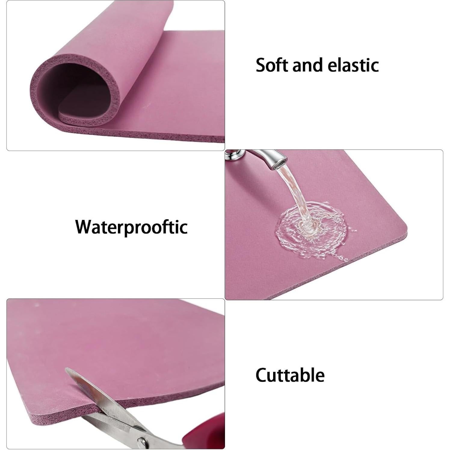 Alfombrilla de Prensa de Calor Silicona 38x30 cm Rosa