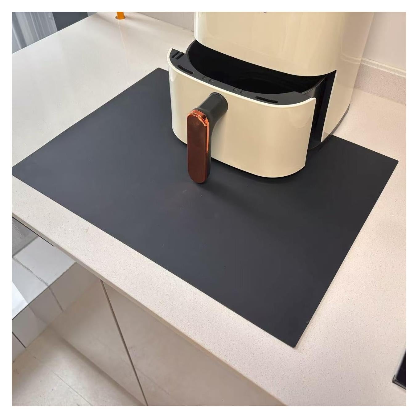 Alfombrilla de Silicona Antideslizante Cafunner 49x37cm Negra